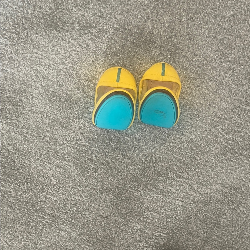 Tieks Yellow and Blue Flats